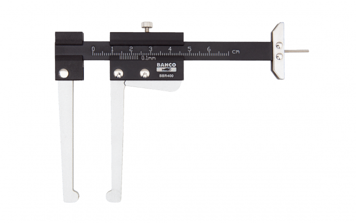 BBR400, Алюминиевый штангенциркуль для измерения толщины тормозных дисков и глубины протектора