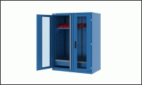 43.1204, Шкаф интрументальный  Н1400 двери со стеклом (ящик h150 мм -1)